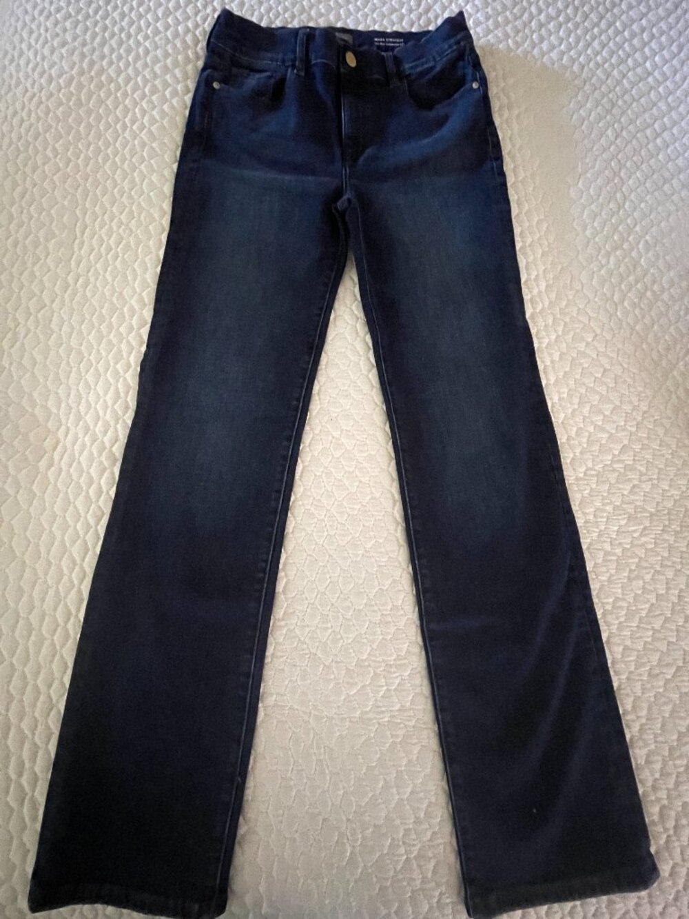 DL1961 Mara Straight Mid Rise Instasculpt 31" Dark Wash Jeans – Size 29